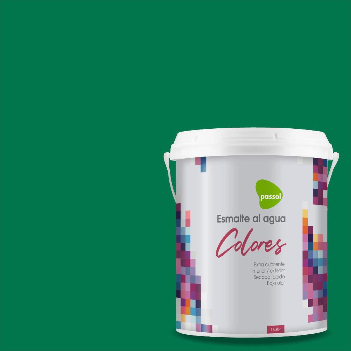 PASSOL - Esmalte al Agua 1 galón(es) Mate Verde Colleen S Cote