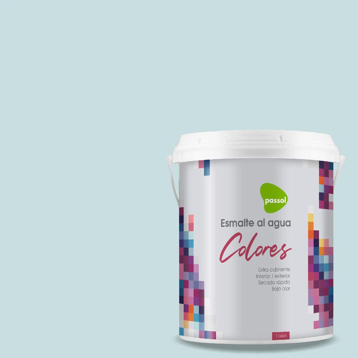 PASSOL - Esmalte al Agua 1 galón(es) Mate Celeste Ice Castle