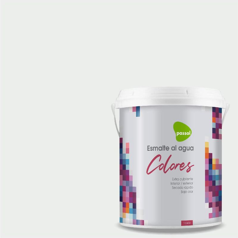 PASSOL - Esmalte al Agua Mate 1 galón(es) Gris Egret