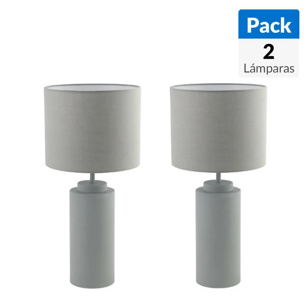 CONCEPT - Pack de 2 Lámparas TL-2022 Gris 24x54 cm