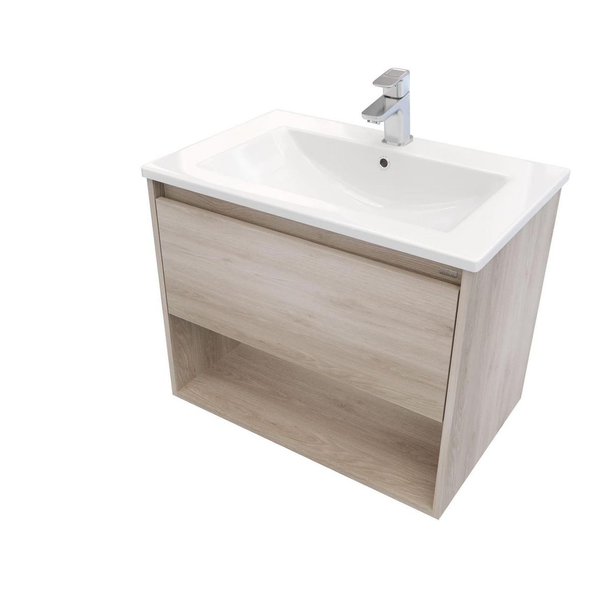 KLIPEN - Mueble base desarmado 700x550x450 mm con lavamanos