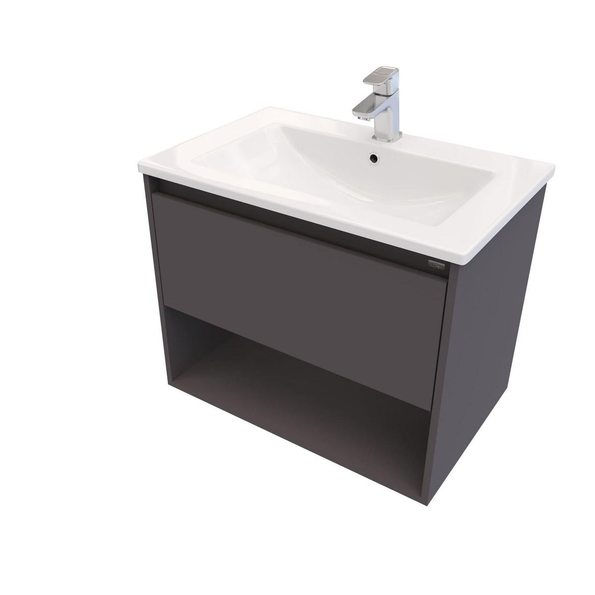 KLIPEN - Mueble base desarmado 900x550x450 mm con lavamanos