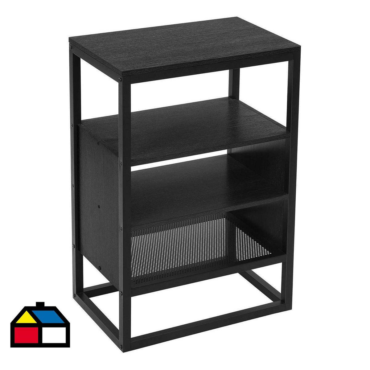 TUHOME - Estante Metalwoock Melamina 4 Nivel(es) 55x85x35 cm Marrón Rústico