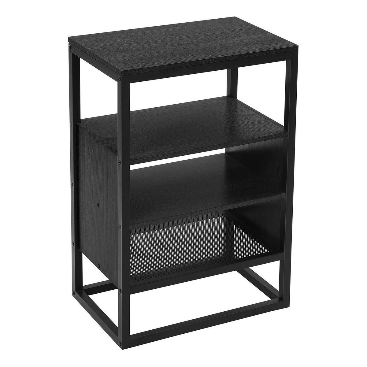 TUHOME - Estante Metalwoock Melamina 4 Nivel(es) 55x85x35 cm Marrón Rústico