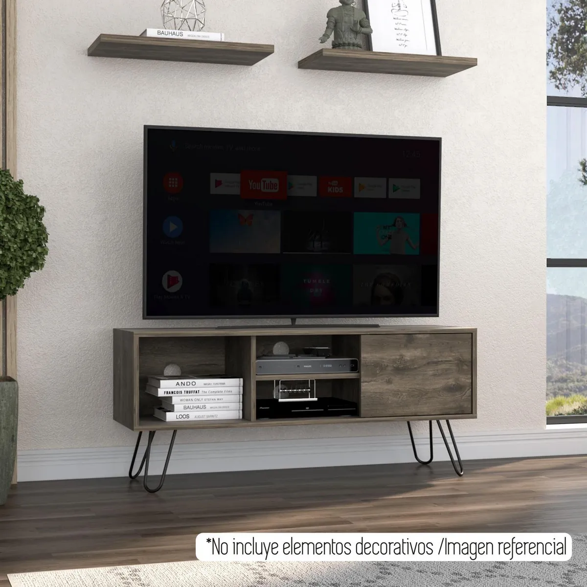 TUHOME - Mueble para TV 50 " Andorra Bellota 115x50x35 cm