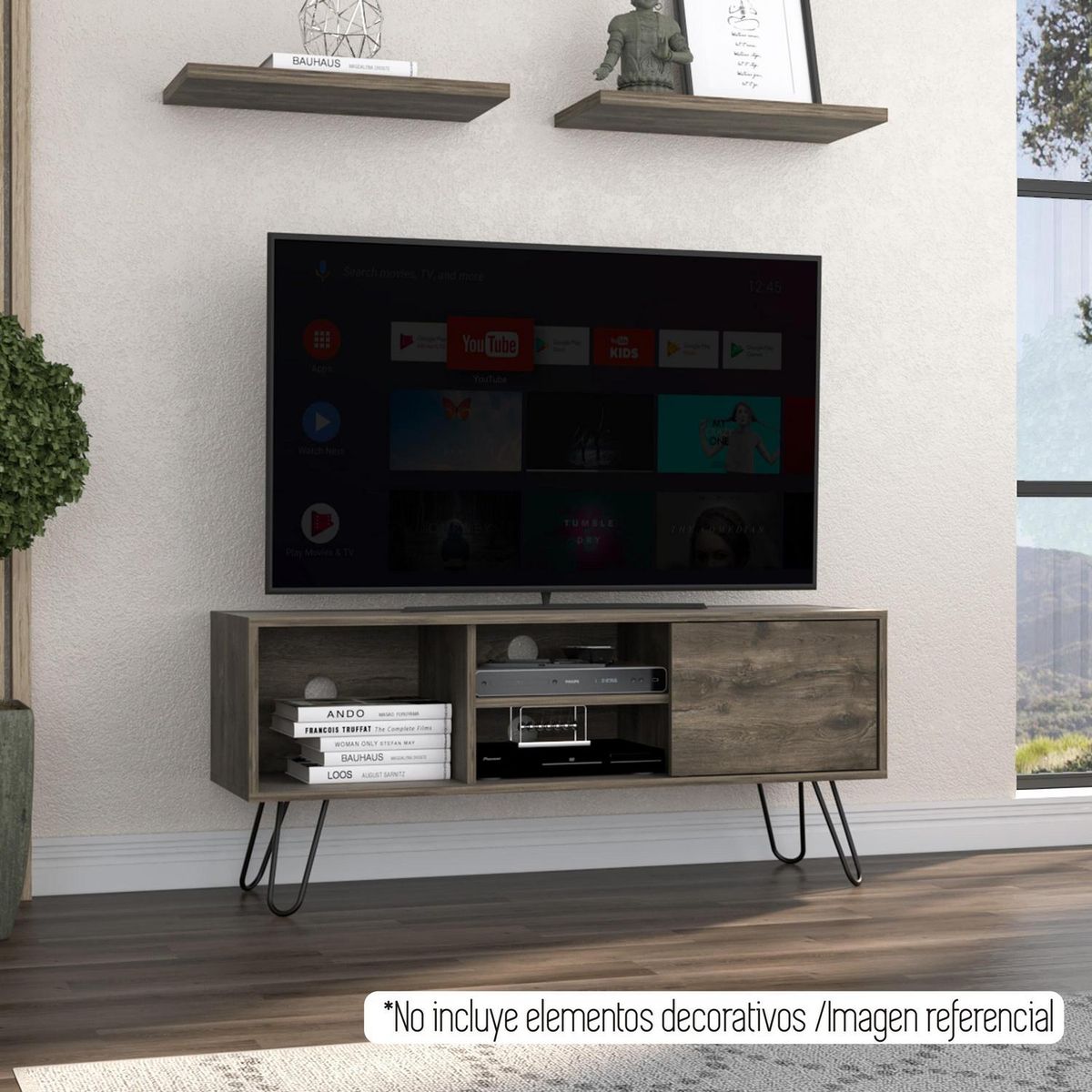 TUHOME - Mueble para TV 50 " Andorra Bellota 115x50x35 cm