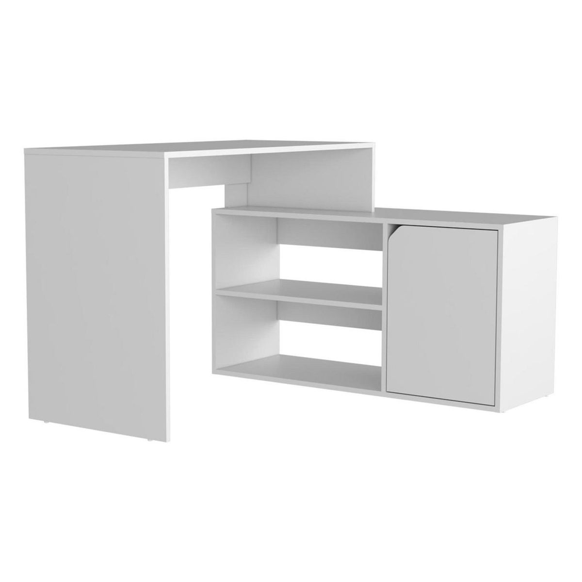 TUHOME - Escritorio en L Esquinero Ren Blanco 116.6x73.6x100 cm