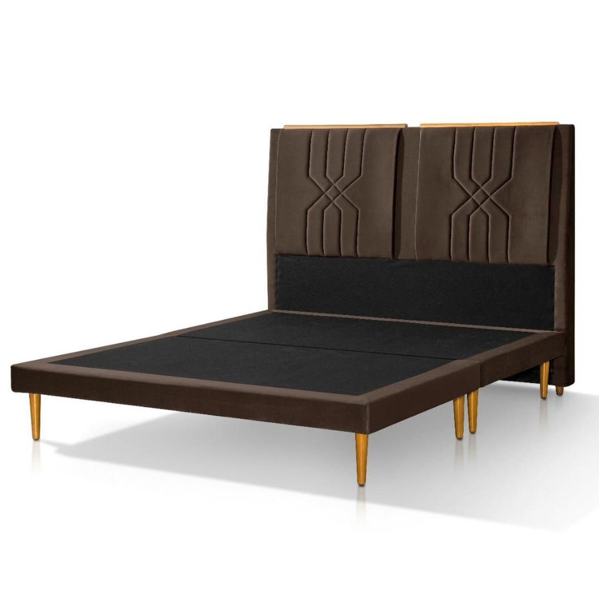 DECOCASA - Cama 2 plazas Europea Astro Café