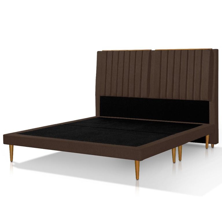 DECOCASA Cama King Europea Astro Café