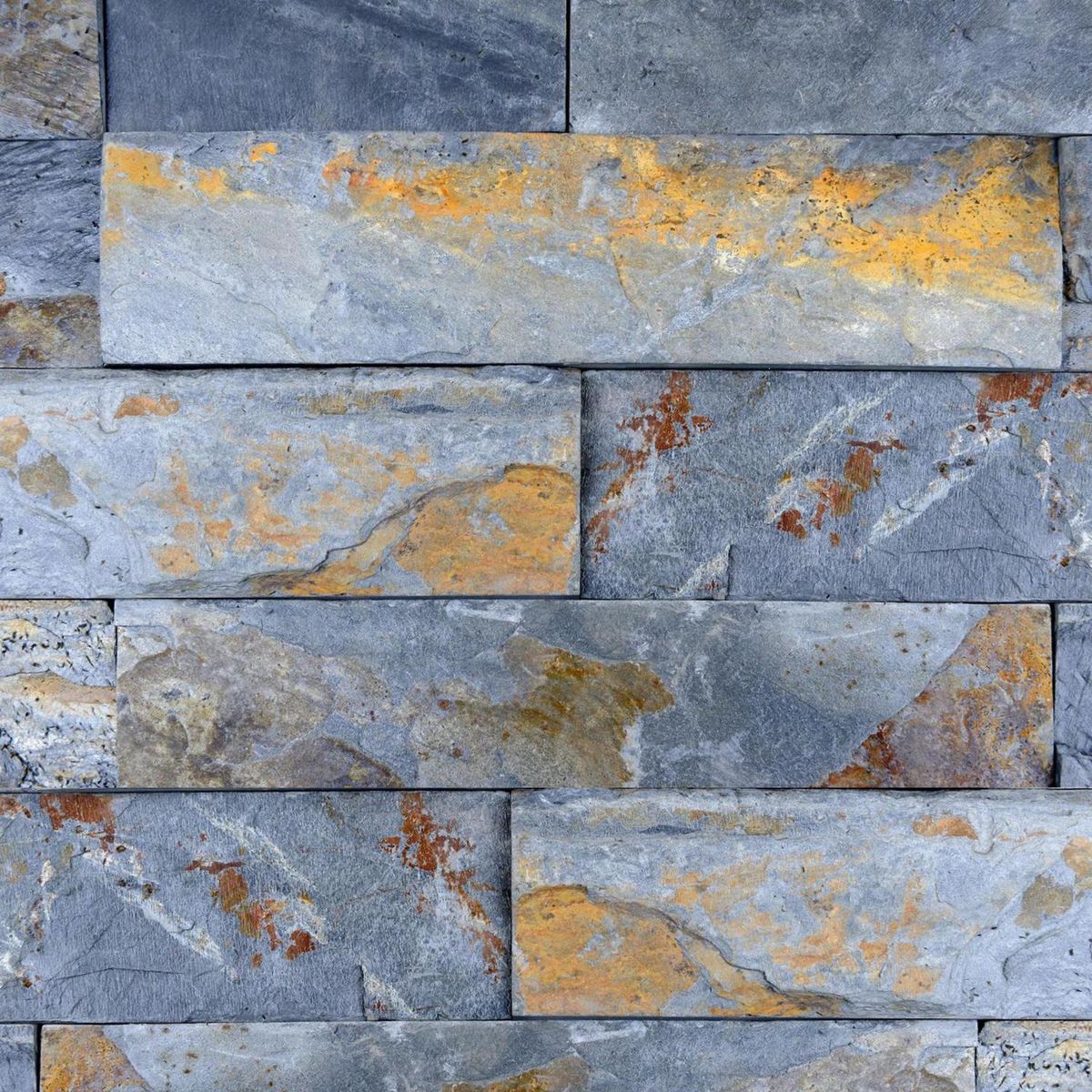 MINERA PDS - Piedra Natural Dimensionada 10x40 cm Gris Óxido 0.4 m2