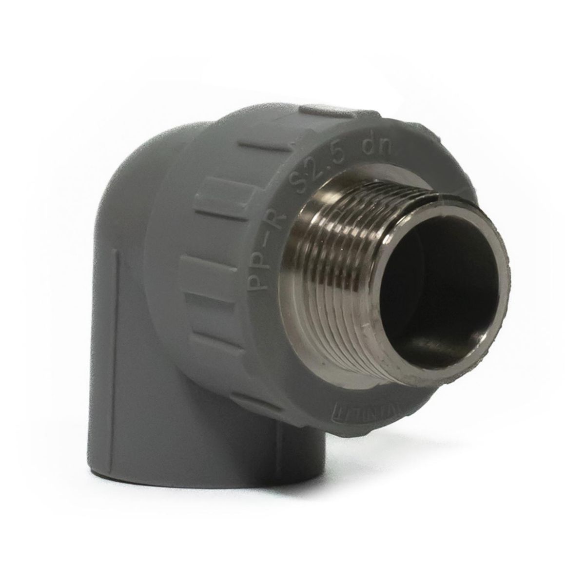 VINILIT - Codo Transicion 90° PPR Gris 25 mm x3/4" HE