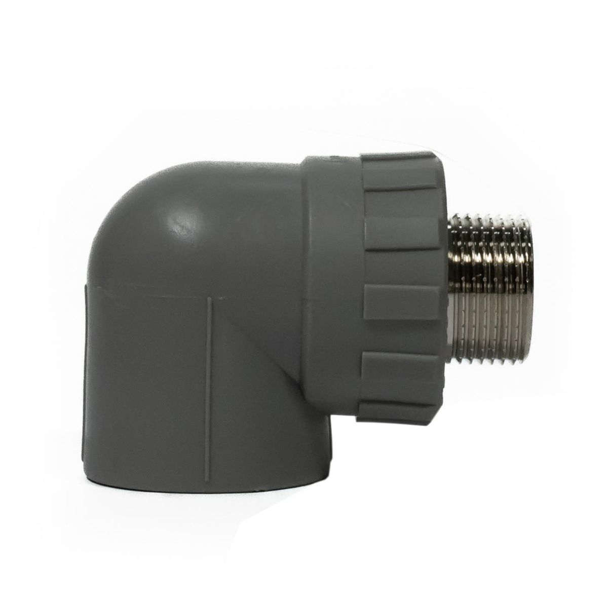 VINILIT - Codo Transicion 90° PPR Gris 32 mm x3/4" HE