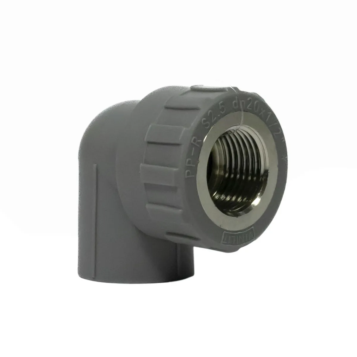 VINILIT - Codo Transicion 90° PPR Gris 20 mm x1/2" HI