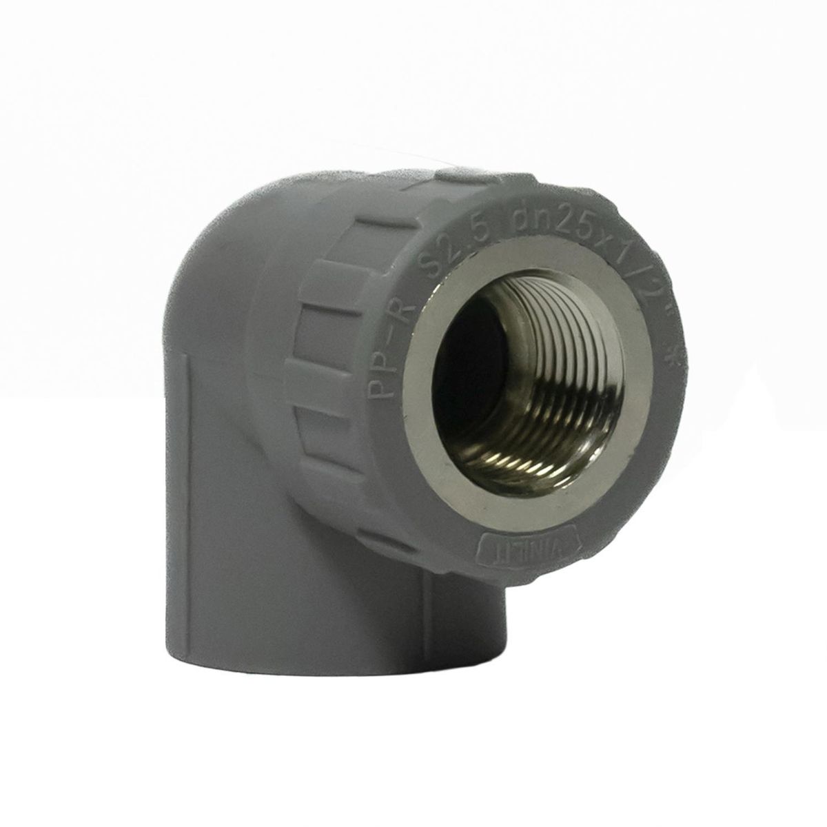 VINILIT - Codo Transicion 90° PPR Gris 25 mm x1/2" HI