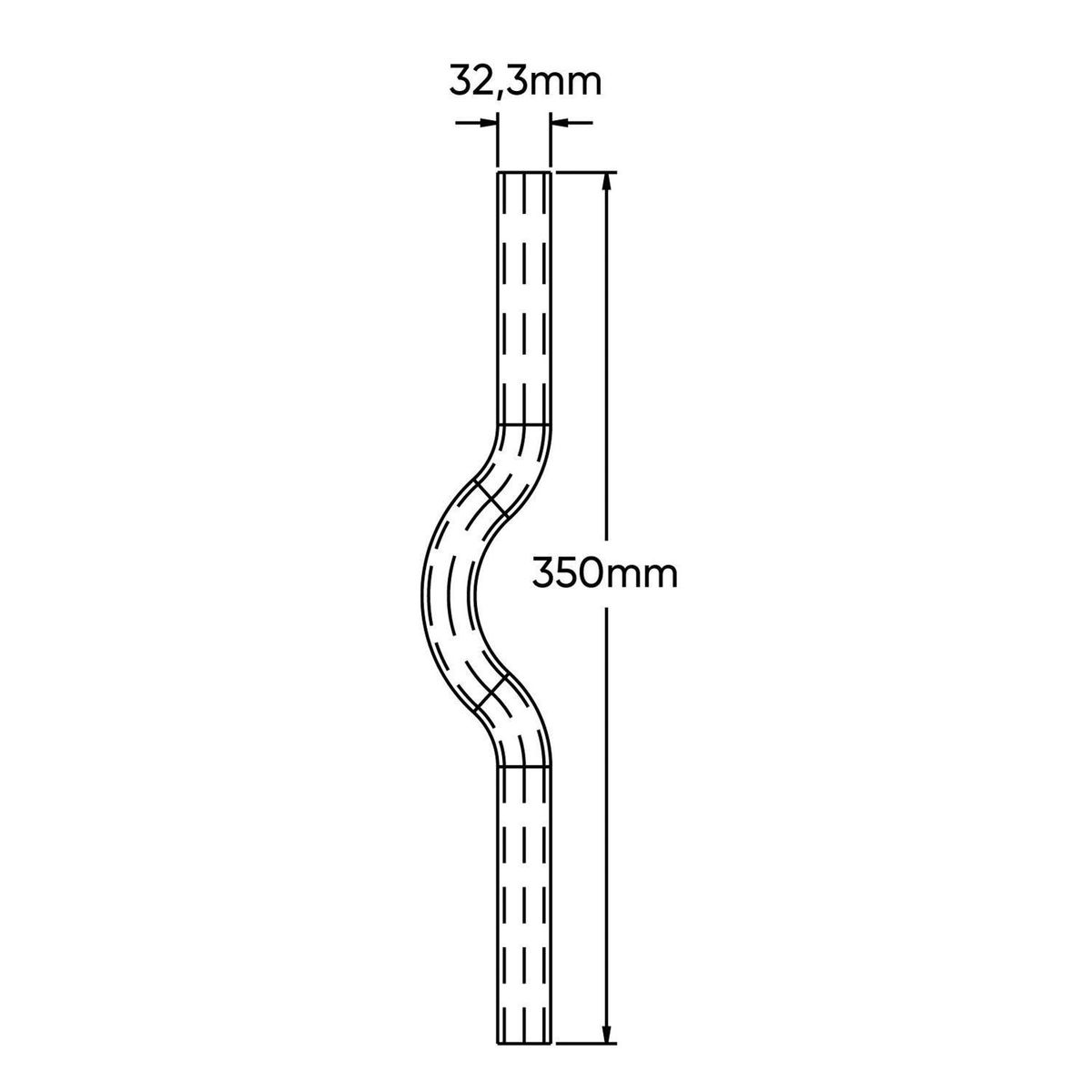 VINILIT - Curva Sobrepaso PPR Gris 32 mm