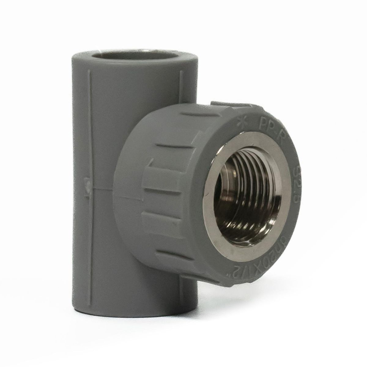 VINILIT - Tee C/Derivacion PPR Gris 20 mm x1/2" HI