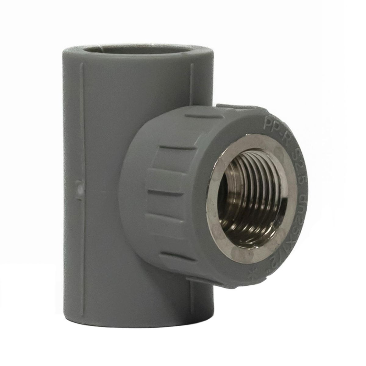 VINILIT - Tee C/Derivacion PPR Gris 25 mm x1/2" HI