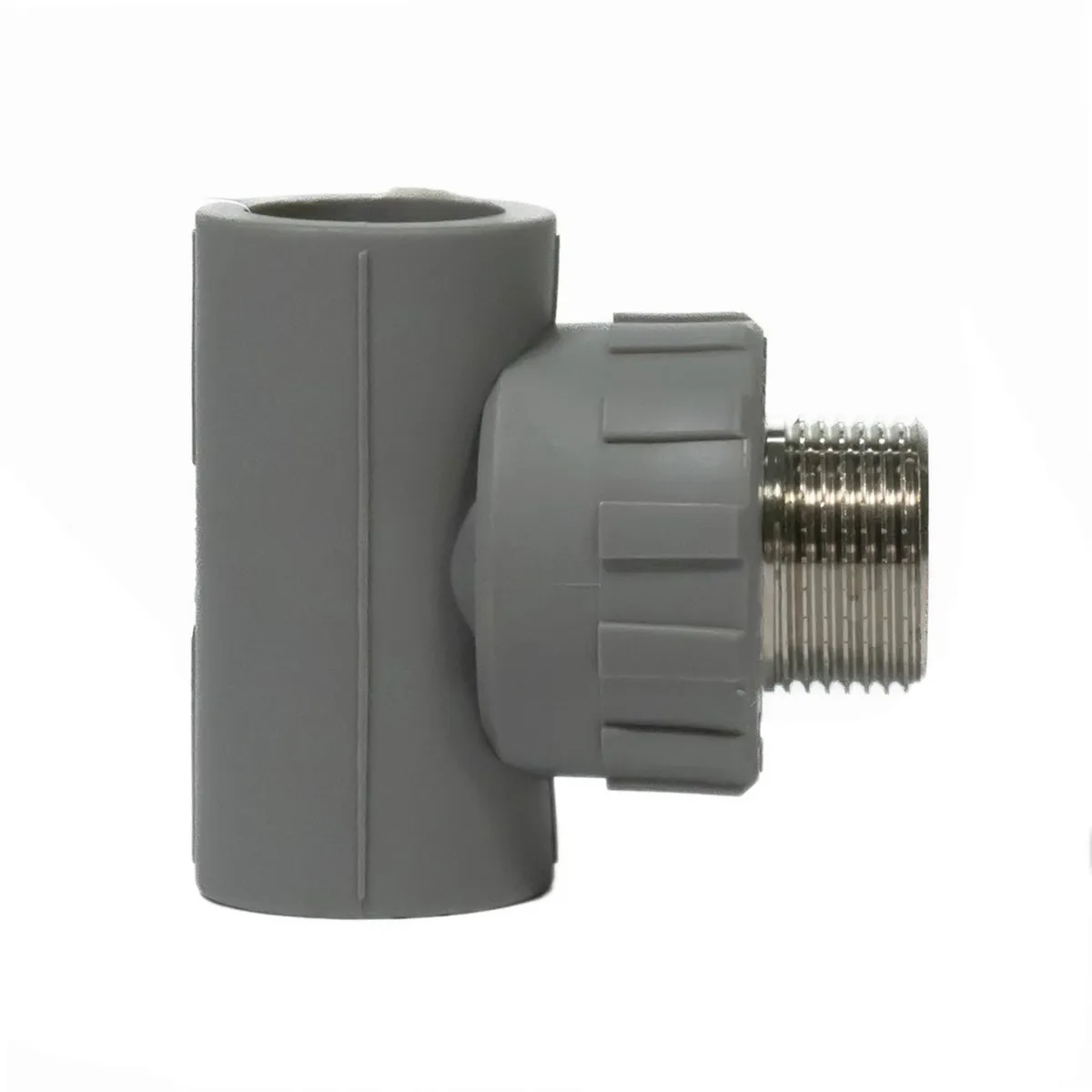 VINILIT - Tee C/Derivacion PPR Gris 25 mm x3/4" HE