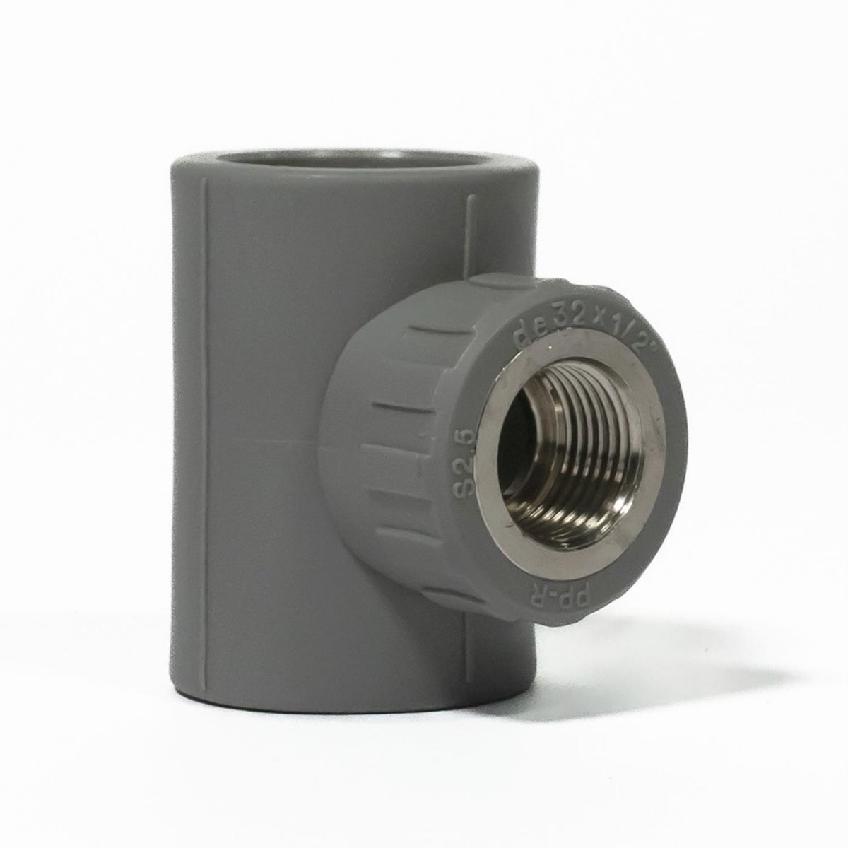 VINILIT - Tee C/Derivacion PPR Gris 32 mm x1/2" HI