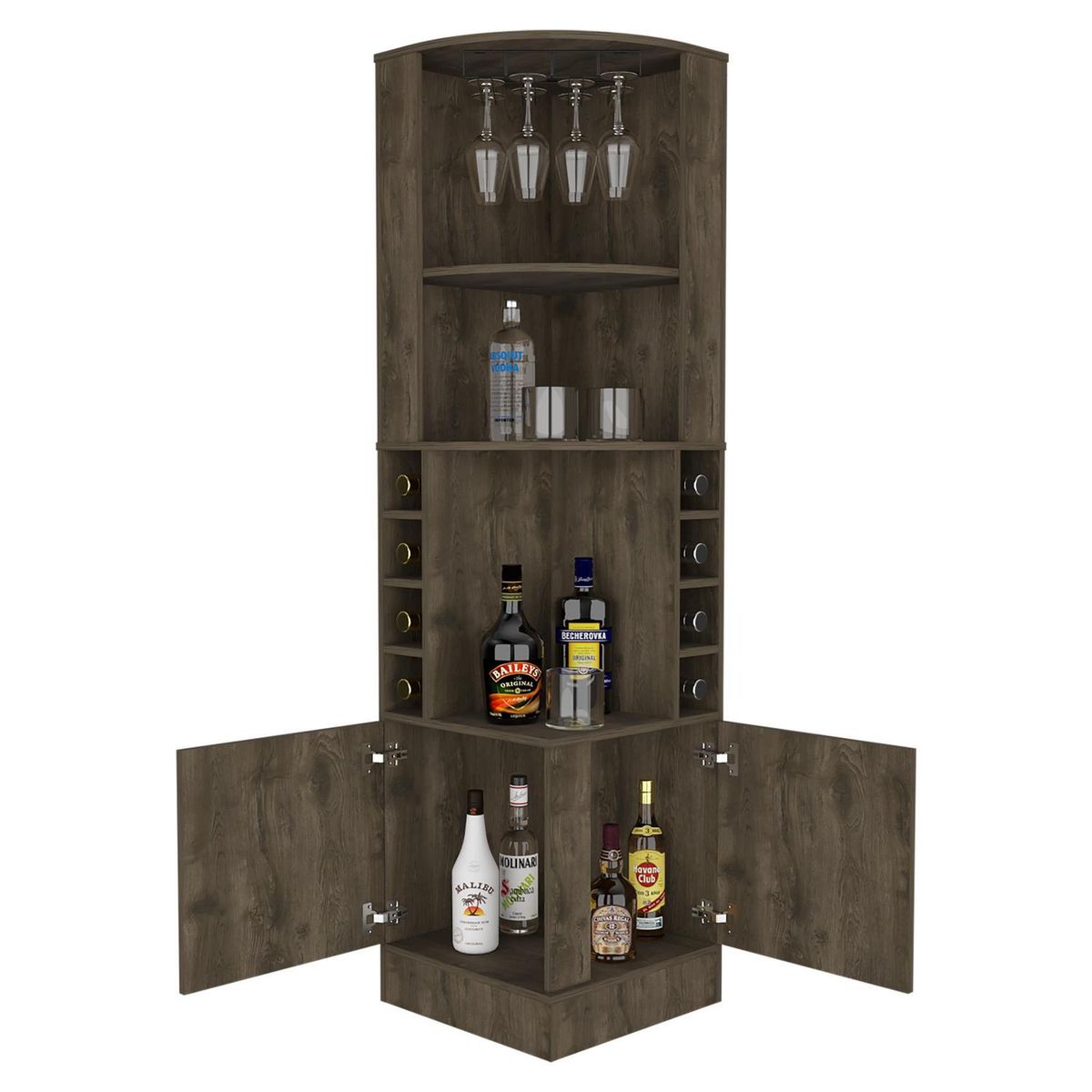 TUHOME - Bar Esquinero Andorra 46.9x180.6x46.9 cm Bellota