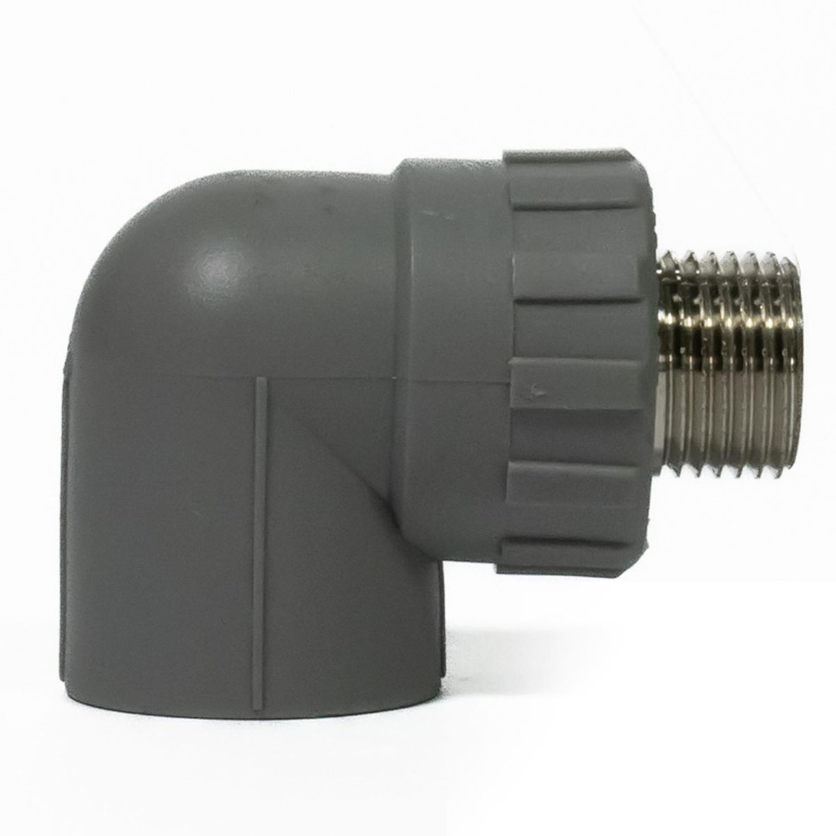 VINILIT - Codo Transicion 90° PPR Gris 25 mm x1/2" HE