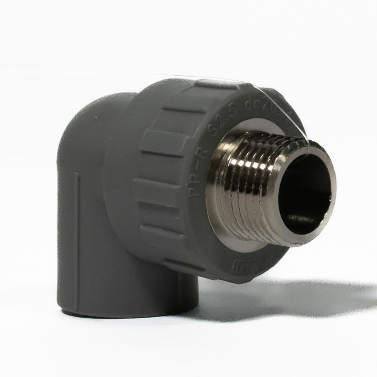 VINILIT - Codo Transicion 90° PPR Gris 20 mm x1/2" HE