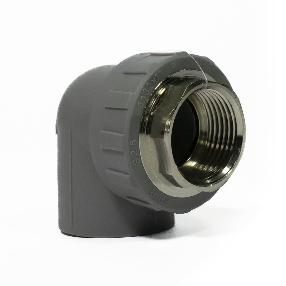 VINILIT - Codo Transicion 90° PPR Gris 32 mm x1" HI