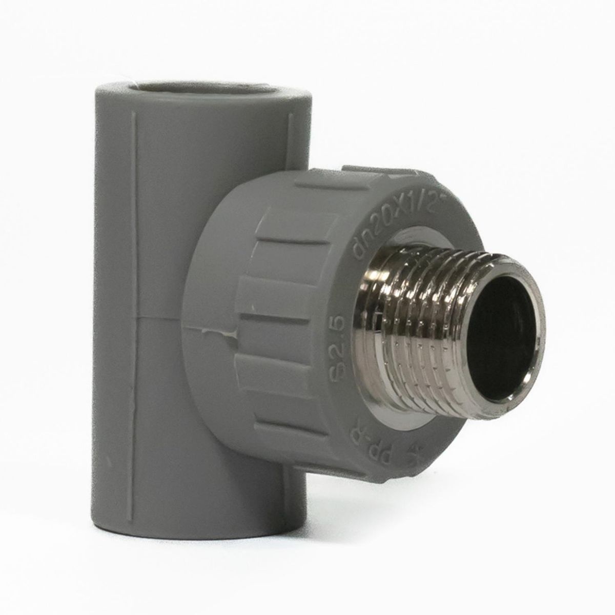 VINILIT - Tee C/Derivacion PPR Gris 20 mm x1/2" HE