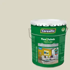 CERESITA - Esmalte al Agua Pieza y Fachada Satinado 4 galón(es) Blanco Ow104