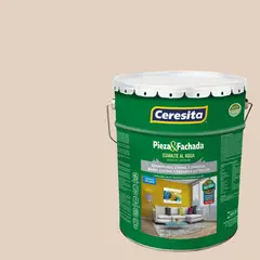 CERESITA - Esmalte al Agua Pieza y Fachada Tineta 4 galón(es) Satinado Blanco Ow101