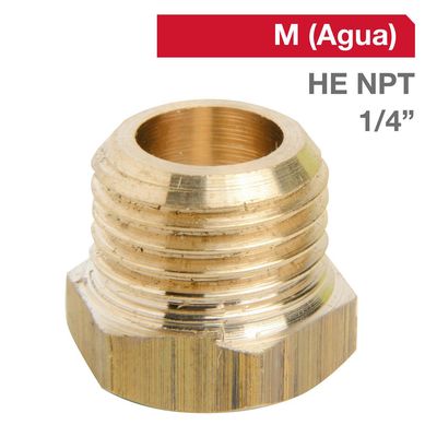 Tapa Tornillo Bronce HE NPT 1/4