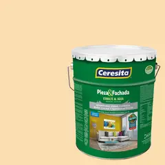CERESITA - Esmalte al Agua Pieza y Fachada Tineta 4 galón(es) Satinado Beige 7742W