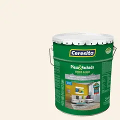 CERESITA - Esmalte al Agua Pieza y Fachada Tineta 4 galón(es) Satinado Beige 8210W