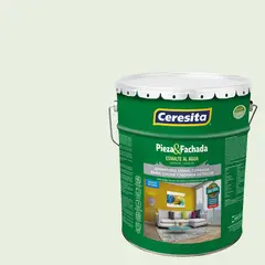 CERESITA - Esmalte al Agua Pieza y Fachada Satinado 4 galón(es) Blanco Ow120
