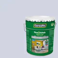 CERESITA - Esmalte al Agua Pieza y Fachada Satinado 4 galón(es) Azul 8451W