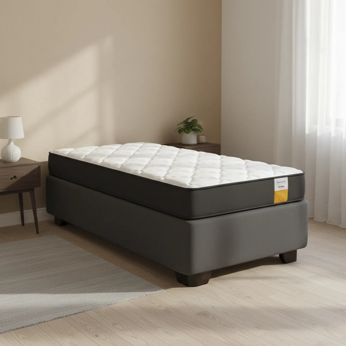 DRIMKIP - Cama 1 plaza Americana Funcional Gris