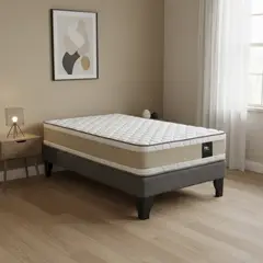 DRIMKIP - Cama 1.5 plazas Americana Funcional Gris