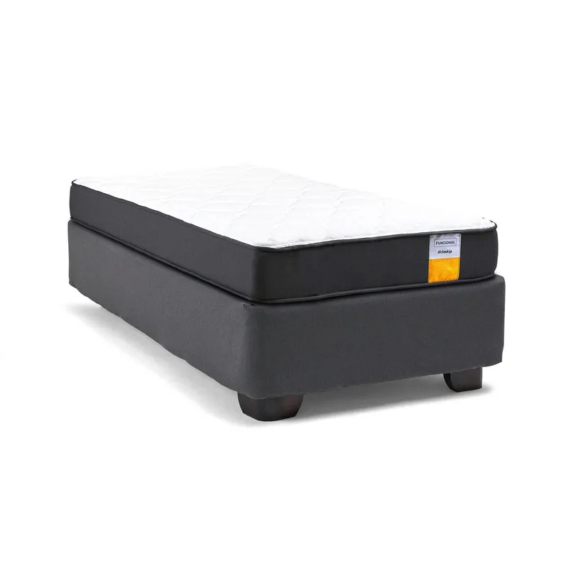 DRIMKIP - Cama 1.5 Plazas Americana Funcional Gris