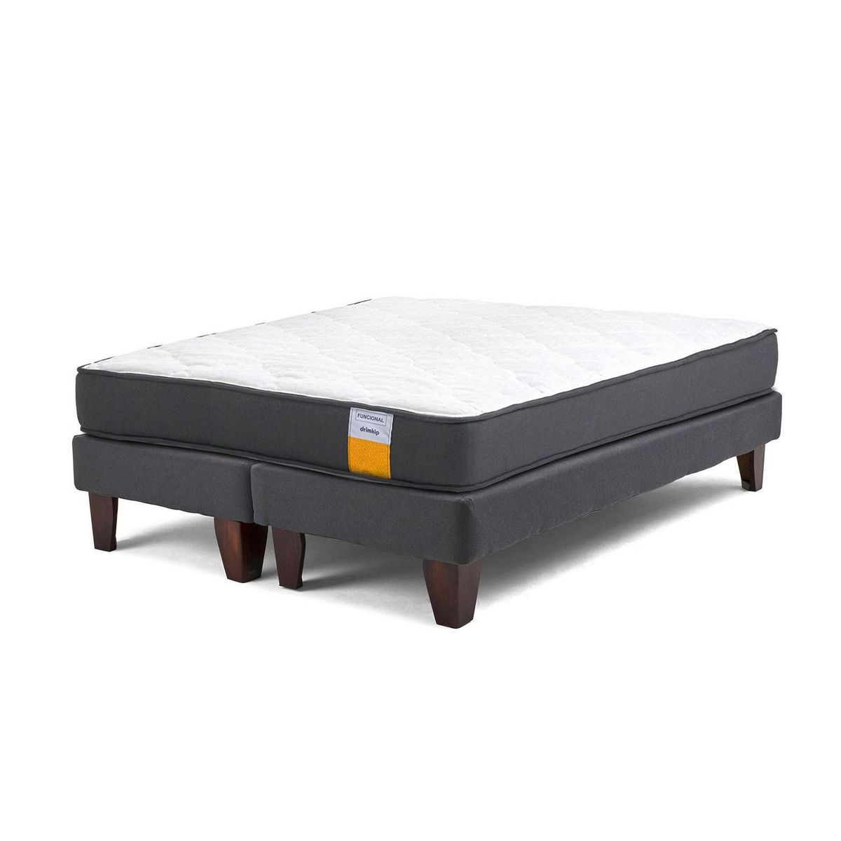 DRIMKIP - Cama Super king Europea Funcional Gris