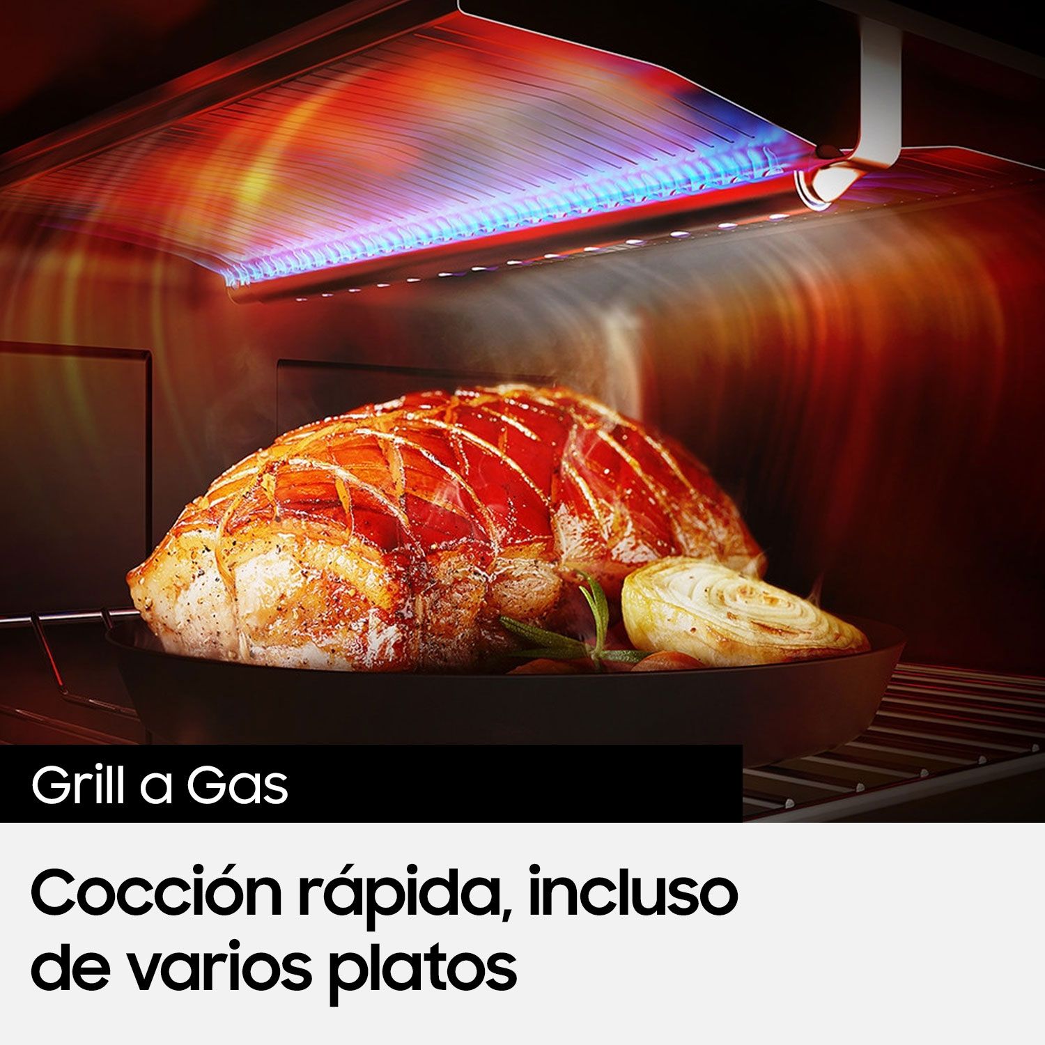 SAMSUNG Cocina a Gas 5 Platos Espejado NX52A7422CS/ZS | falabella.com