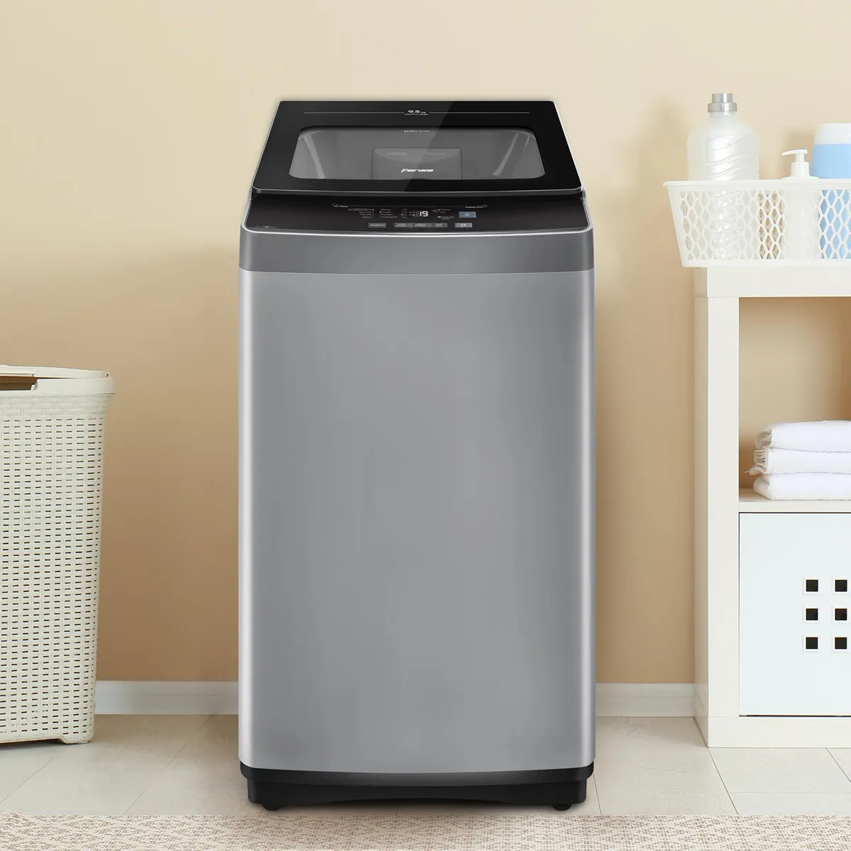 FENSA - Lavadora Carga Superior 9,5 kg Silver Premium Care SZ