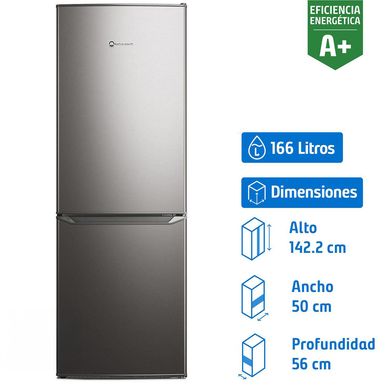 Refrigerador bottom freezer 166 litros