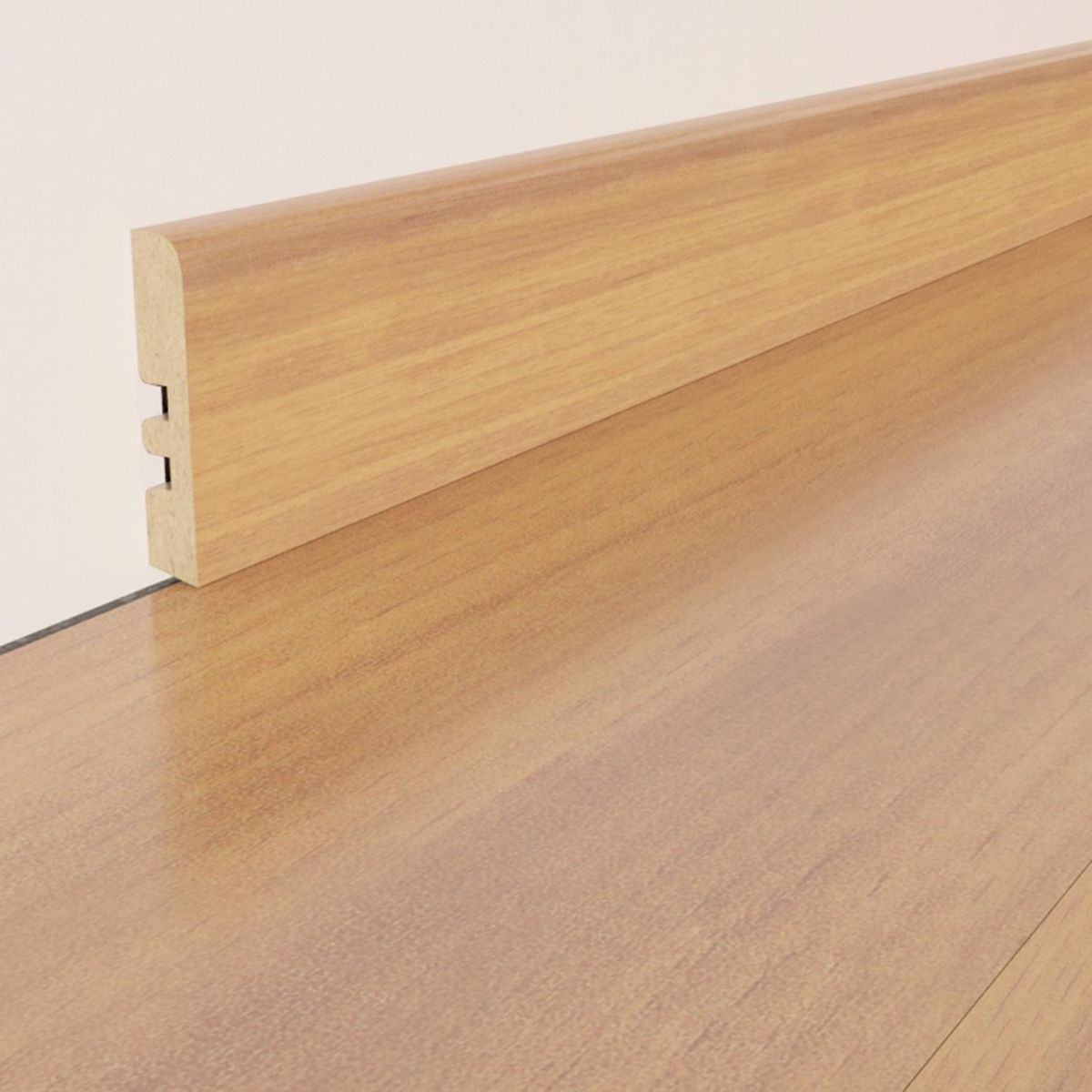 HOLZTEK - Guardapolvo MDF Hickory Brillo 12 mm 6.8x240 cm