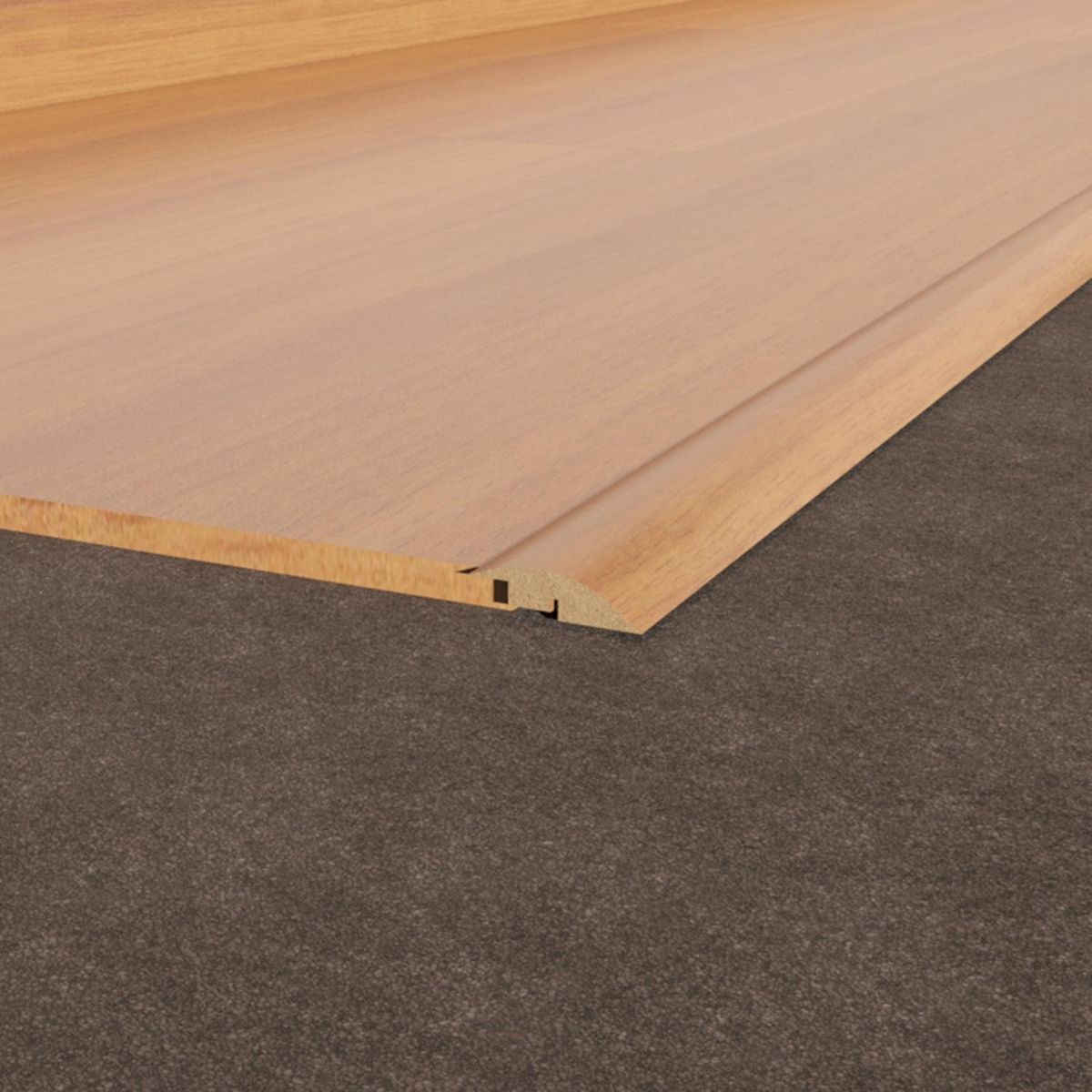 HOLZTEK - Guía de Compensación MDF Hickory Brillo 12 mm 4.2x100 cm