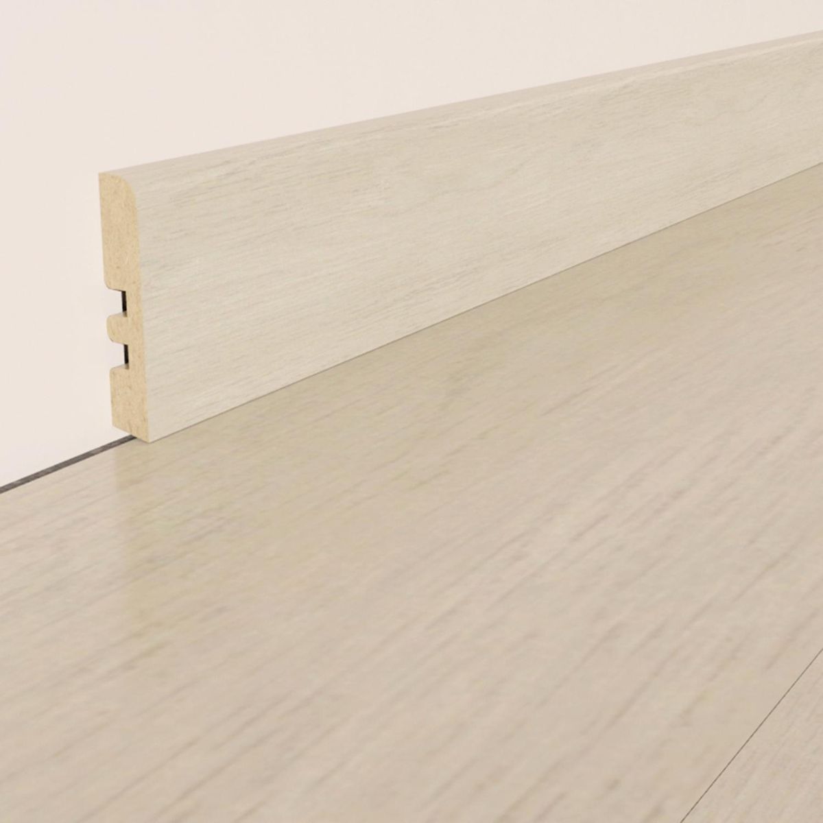 HOLZTEK - Guardapolvo MDF White Autumn 12 mm 6.8x240 cm