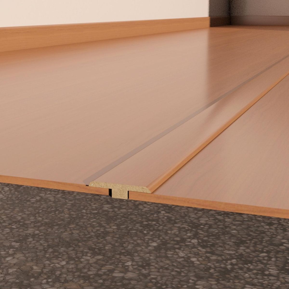 HOLZTEK - Guía de Transición MDF Cerezo Claro 12 mm 4.5x100 cm