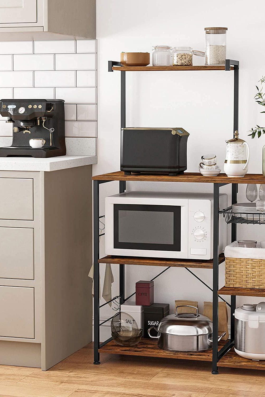 POTTERY - Mueble organizador Marrón Rústico y Negro