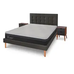 CIC - Cama Hybrid Plus King Gris oscuro y claro