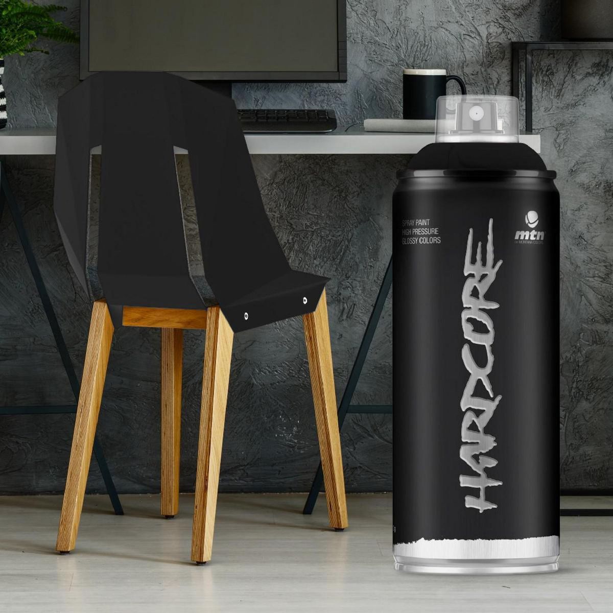 MONTANA COLORS - Pintura en Spray Mate Negro 400ml