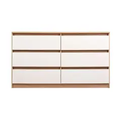 CIC - Cómoda 6 Cajón(es) Nordica 120x69x45 cm Blanco